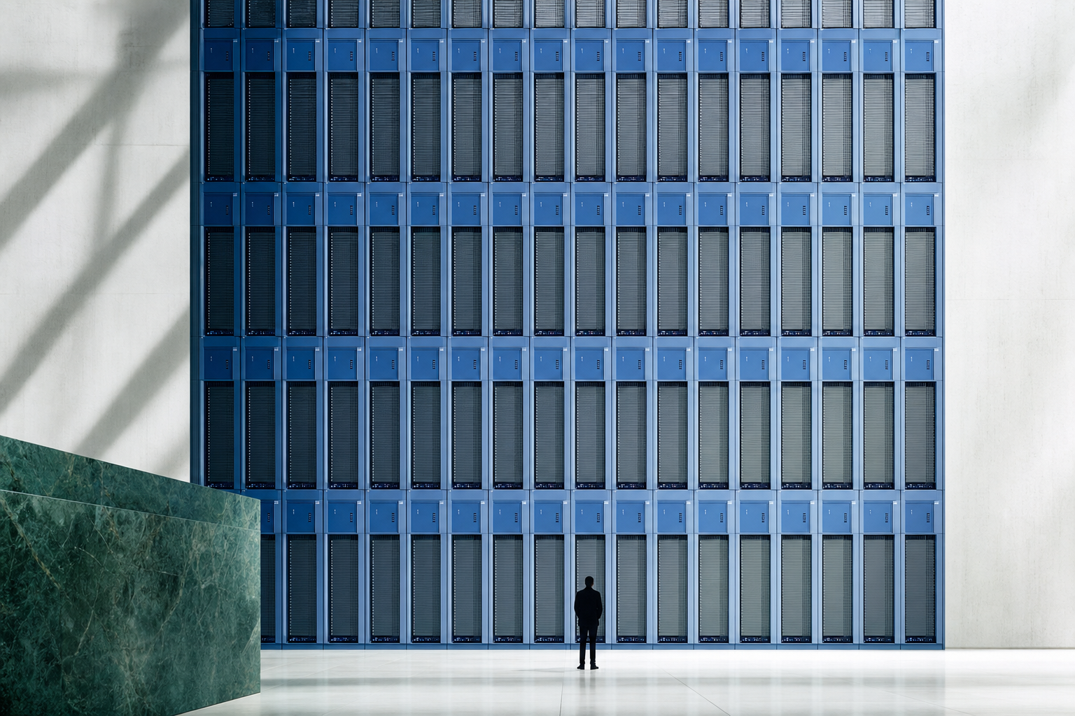 A wall of servers